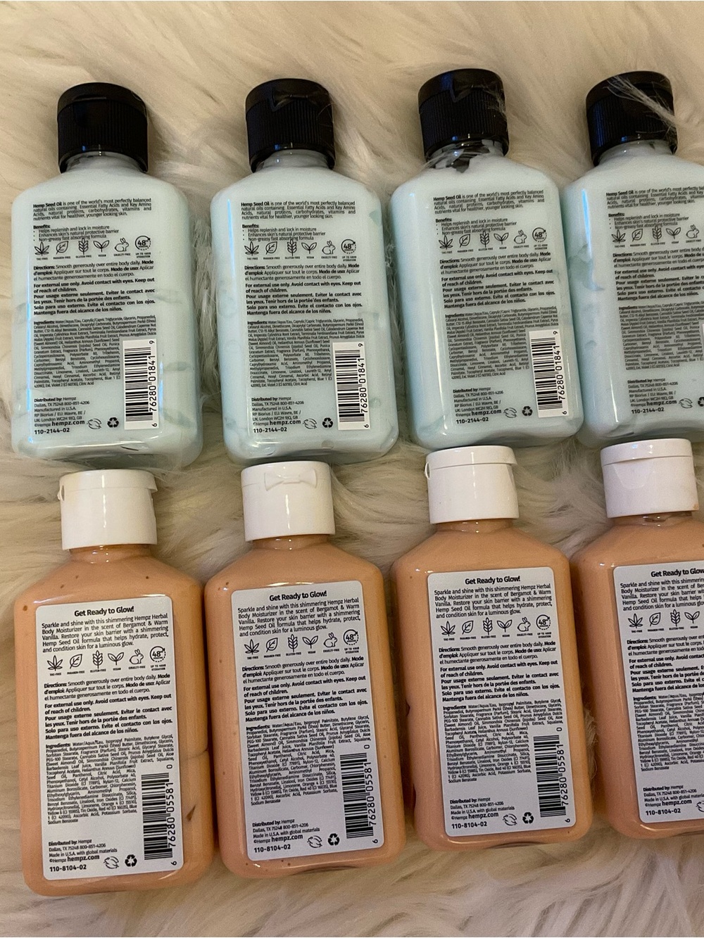 HEMPZ Triple Moisture & Glow Getter - Bundle of 8 Travel Size Bottles - New - Picture 4 of 4